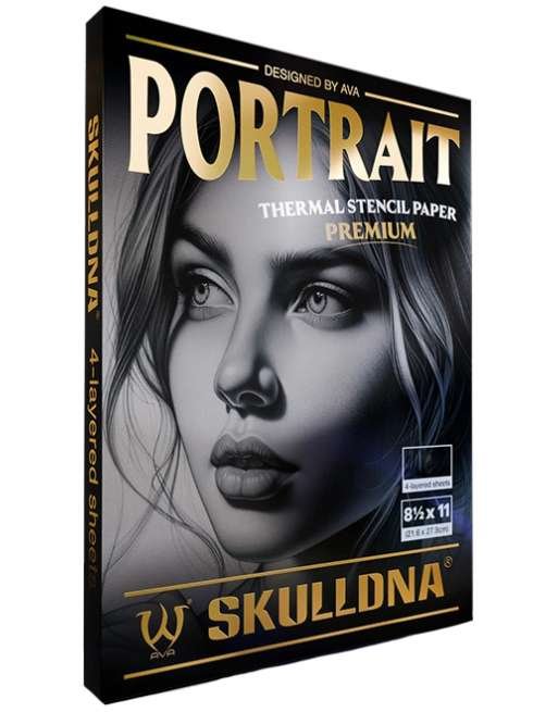 SKULLDNA Portrait Thermal Stencil Paper – Premium | 20 Sheets